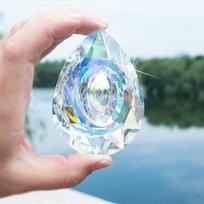 1 vnt Kabantys kristalai Prism Suncatcher šviestuvų dalys, skirtos langų dekoravimui 50mm