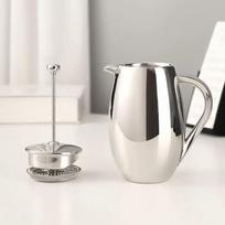 BEPAN French press pot stainless steel coffee pot home French tea maker coffee filter cup hand pot 350ml