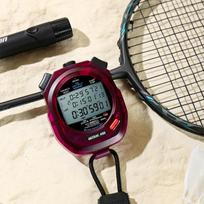 ULTRAK DT495E Elektroninis chronometras, 100 ratų, 3 eilučių ekranas, Nešiojamas laikmatis lengvosios atletikos treniruotėms pilka spalva