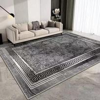 Beauty Luxury European Printing Large Area Rug Non-Slip Wear-resistant Carpet for Living Room Bedroom Soft Floor Mat Home Decor 40X60CM