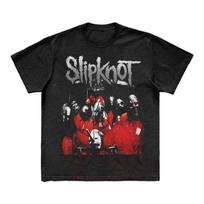 Nuotrauka SLIPKNOT Gotikinio Stiliaus Grupės Marškinėliai 100% Medvilnė Grafinis Marškinėlis Vyrams Moterims Vasariniai Streetwear Viršus S įvairiaspalvis