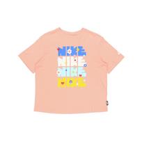 Nike NSW Essential SS Printed Casual Sports Short Sleeve T-Shirt Women Tops Pink DJ5377-641 M white