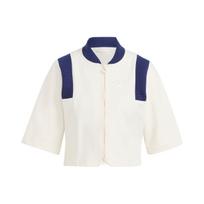 Adidas Originals Trefoil Blue Version Crop Track Jacket Women Tops Pink White IB5793 XXS