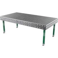 Suvirinimo stalas SMART - 2400x1200mm - Φ28 - Įstrižinė - Ant ratukų - 15mm