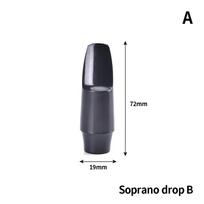 Profesionalus Sopraninis/Tenorinis /Altinis Saksofonas ABS Plastikinis Pūstukas Juodas as the picture