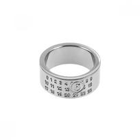 Maison Margiela Sm6uq0057 P6469 951 Mm6 Engraved NumbeRing Logo 8mm Ring SM6UQ0057 P6469 951 (3)