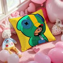 B-Brawl S-Stars Game Cushion Cover Pattern Printed Pillowcase for Living Room Sofa Cushion Cover & Bedroom Decor 12x12Inch