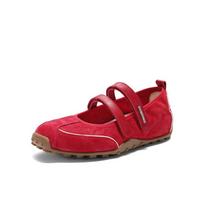 Wine heart candy ballet soft sole red sports Mary Jane shoes women's 2025 summer moral training women's sports and leisure shoes 35