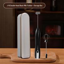 Electric Handheld Milk Frother & Egg Beater for Coffee and More black