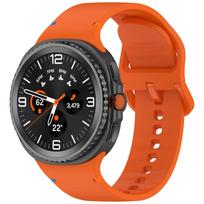 Originalus silikoninis dirželis Samsung Galaxy Watch 8 Classic Quick Kvėpuojantis apyrankė Galaxy Watch 8 40mm/44mm Priedai SM oranžinė