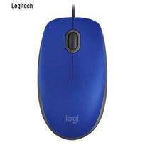 Logitech M110 Wired Silent Symmetrical Mouse mėlyna