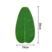 5Pcs Heat Resistant Artificial Banana Leaves Coasters Decor Waterproof Place Mat Anti Skid Simulation Kitchen Placemats
