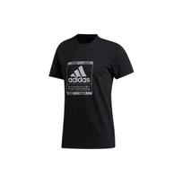 Adidas Bos Metallic Graphic Print Round Neck T-Shirt Men Tops Black GF1627 S
