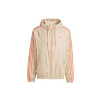 Adidas BSC Classic Three-Stripes Zip Pocket Drawstring Hoodie Jacket Men Outerwear Beige HM2267 L