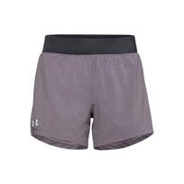 Under Armour Launch Running Shorts Women shorts Lead-Gray Purple 1342841-590 S black
