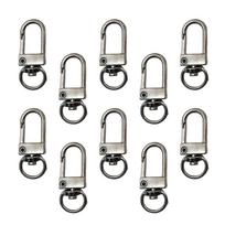 10 Pcs Metal Lobster Claw Clasps Swivel Snap Hooks Hardware Accessories for Bag Keychains Connector Jewelry Making įvairiaspalvis