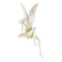 Realistic Fairy Statue Fountain Figurine Home Shelf Weatherproof Sculpture pilka spalva