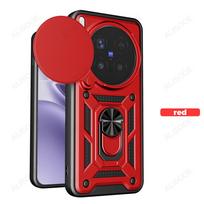 Funda for VIVO X300 Pro / X300 Case Slide Camera Protection Ring Stand Shockproof Cover Capa Funda for VIVO X300 Pro raudona