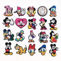 20pcs Mickey Minnie Donald Duck Shoe Charms For Clog Sandals Decoration, Shoes Decoration Accessories For Kids Boys Girls Party Favor Gifts