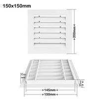 New Aluminum Alloy Air Vent Grille White Square Return Air Grill Gable Vent Houses