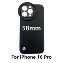 58MM Thread Filter Interface Phone Lens Case For iPhone 13 14 15 16 Pro Max Filter Ring Adapter For Universal CPL UV FLD Filter