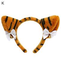 Headband Good Flexibility Anti-deform Hair Accessories Women Cute Cartoon Tiger Hair Hoop for Party K