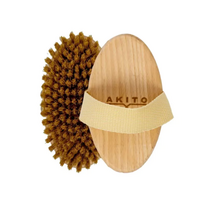 Sauso masažo šepetys su agavos pluošto šereliais - Akito dry massage brush