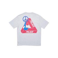 Palace Tri-Smiler T-Shirt Grey Marl Unisex Tops P18TS102 S