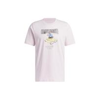 Adidas Originals Trefoil Henry Jones LA Carton Print Sports Tee Men Tops Pink HA4527 L white