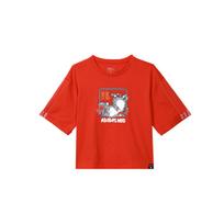 Adidas Neo Cny Series Casual Sports Printed Dopamine Round Neck Short Sleeve Drop Shoulder T-Shirt Women T-Shirt Red GP5739 M red