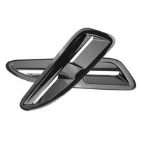 2Pcs Front Hood Vent Outlet Cover Trim Black ABS Panel Set For Jaguar XKR XK8