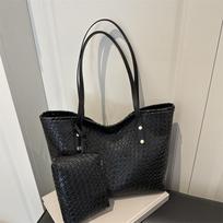 Large capacity square grid new fashion commuter tote hand-held underarm shoulder bag women's bag crossbody juoda