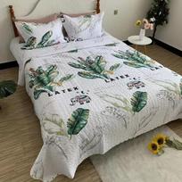 Bohemiško stiliaus lovatiesė ant lovos, languotas dygsniuotas pledas, dvigulės lovos paklodės, lovatiesės lovos uždengimui, čiužinio antklodė, sofos uždangalas 180x220cm