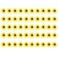 50 vnt. Dirbtinė gėlė Geltonas netikras saulėgrąža 4 cm 6 cm 10 cm dydžių Rankdarbių projektams 4cm yellow