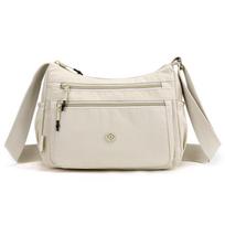 Stylish Commuter Backpack with Multiple Compartments Women's Single-Shoulder Bag Casual Shopping Crossbody Bag beige