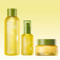 Bergamo Green Tangerine Vita Shine Toner 180ml + Serum 50ml + Cream 50g [3-Set]