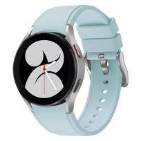 20 mm silikoninis dirželis, skirtas Samsung Galaxy Watch 7 6 5 4 44 mm 40 mm 5 Pro 45 mm, be tarpų, patogus apyrankės laikrodžiui 6 Classic 47 mm 46 mm Watch 7 44mm 40mm šviesiai mėlyna spalva