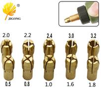 Copper Collet Single Electric Grinder Accessory, 0.5-3.2mm Three-Jaw Chuck Nut 1.8mm Single