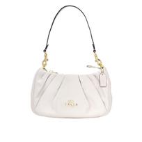 Coach Teri 26 Adjustable Detachable Shoulder Strap Zipper Closure Leather Shoulder Crossbody Tote Bag Medium Women Bags Chalk-White CT761-IMHA Basic Set (Bag+Dust Bag)