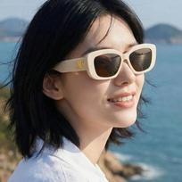 Celine Sunglasses CL40216U 25E Women's Fashion Bold Horn-rimmed Triomphe