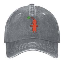 New Red Pikmin Guy Baseball Cap funny hat Hood Designer Hat Luxury Brand Womens Golf Wear Unisexs