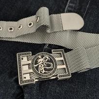 Stainless steel  descendants of the dragon  belt - a metal statement for men's self-defense 100cm