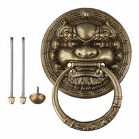 Antique Door Handle Beast Head Door Ring Elegant Home Decor Functional Door Hardware For Villa Courtyard Gates bronza