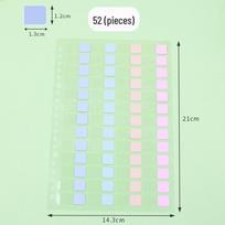 Macaron Style Index Sticky Notes & Page Dividers white