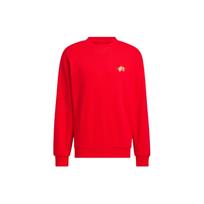 Adidas FW23 CNY Series Dragon Embroidered Crew Neck Sweatshirt Men Tops Light-Crimson JE6108 L