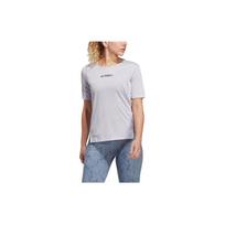 Adidas Terrex Multi Solid Color Logo Casual Crew Neck Short Sleeve T-Shirt Women Tops Purple HM4043 S