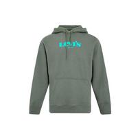 Levis Letter Logo Print Drawstring Hoodie Men hoodies Green 38479-0065 XL