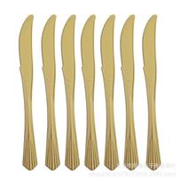 Fluorescent Green Green Pink Dovetail Knife And Fork Spoon Family Banquet Supplies Colored Tableware Western Food Fruit Knife And Fork knife-10pcs auksas