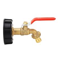 IBC Tote Adapter 3 4in Brass Tote Fitting Coarse Thread 275‑330 Gallon Water Tank Garden Hose Valve Fitting
