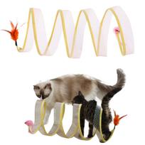 Folded Tunnel Pet Interactive Toy, Toys, S-Type Tunnel Toys For Puppy One Size geltona